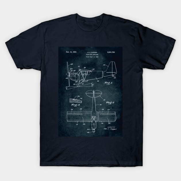 High-Lift airplane patent T-Shirt by xaviervieira